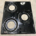 Used Atwood Wedgewood 3 - burner Main Top black 53082 - Young Farts RV Parts