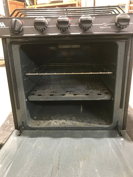 Used Atwood / Wedgewood range stove 3 - burner R - V2135BBP - Young Farts RV Parts