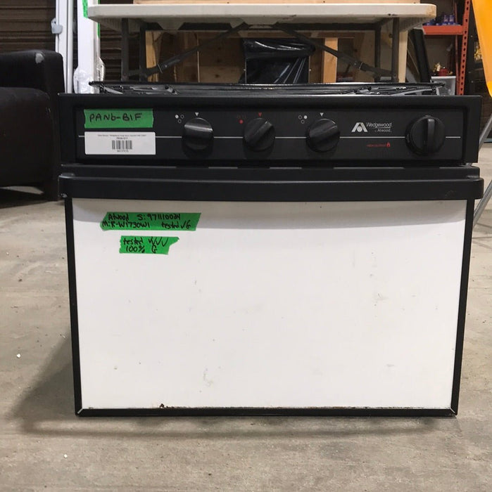 Used Atwood / Wedgewood range stove 3 - burner R - W1730W1 - Young Farts RV Parts