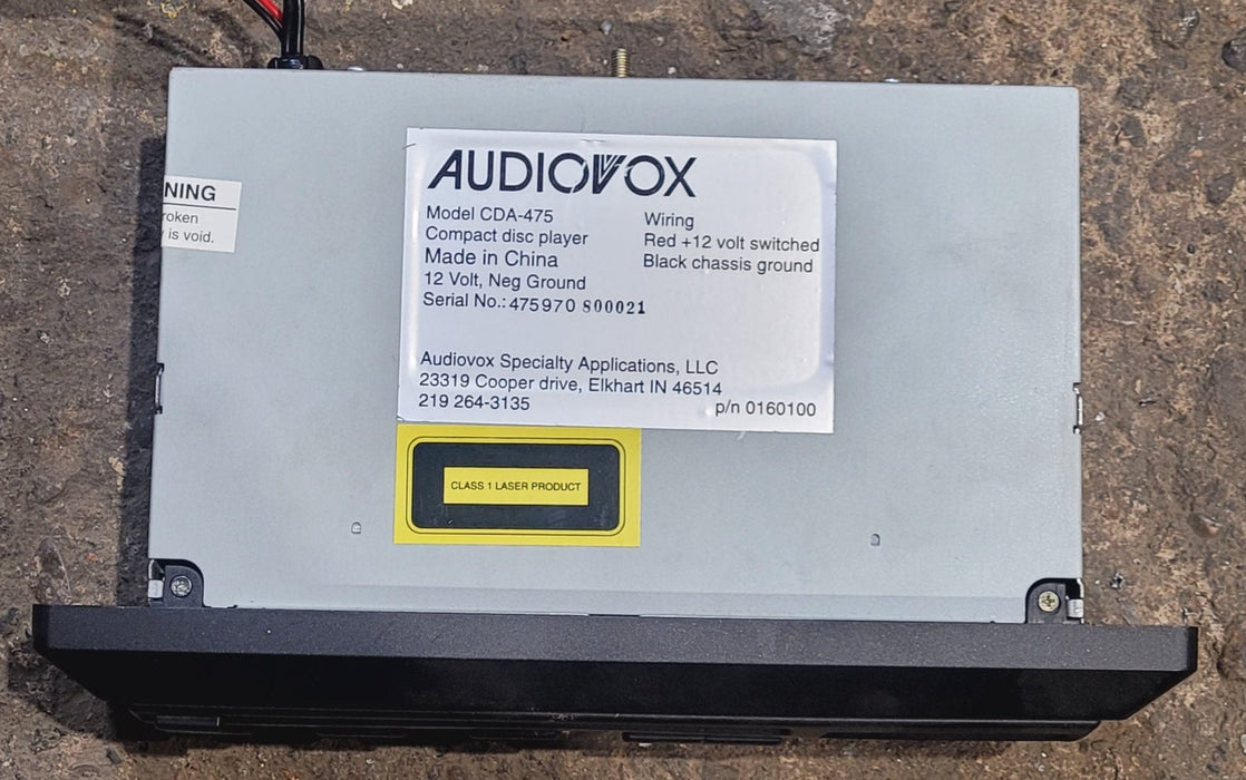 Used Audiovox RV CD Player CDA - 475 - Young Farts RV Parts