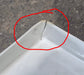 Used Bathroom Corner Sink, Off White - 18 1/2" x 19 1/2" x 5 1/2" D - Young Farts RV Parts