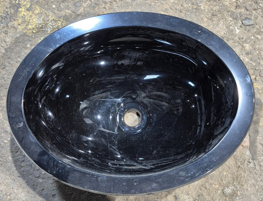 Used Black Bathroom Sink 13" x 10" - Young Farts RV Parts
