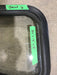 Used Black Radius Angled Non Opening Window : 26" W X 13" H X 2" D - Young Farts RV Parts