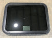 Used Black Radius Emergency Opening Window : 29 1/2" W x 21 1/2" H x 1 7/8" - Young Farts RV Parts