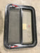 Used Black Radius Emergency Opening Window : 29 1/2" W X 29 1/2" H X 2" D - Young Farts RV Parts