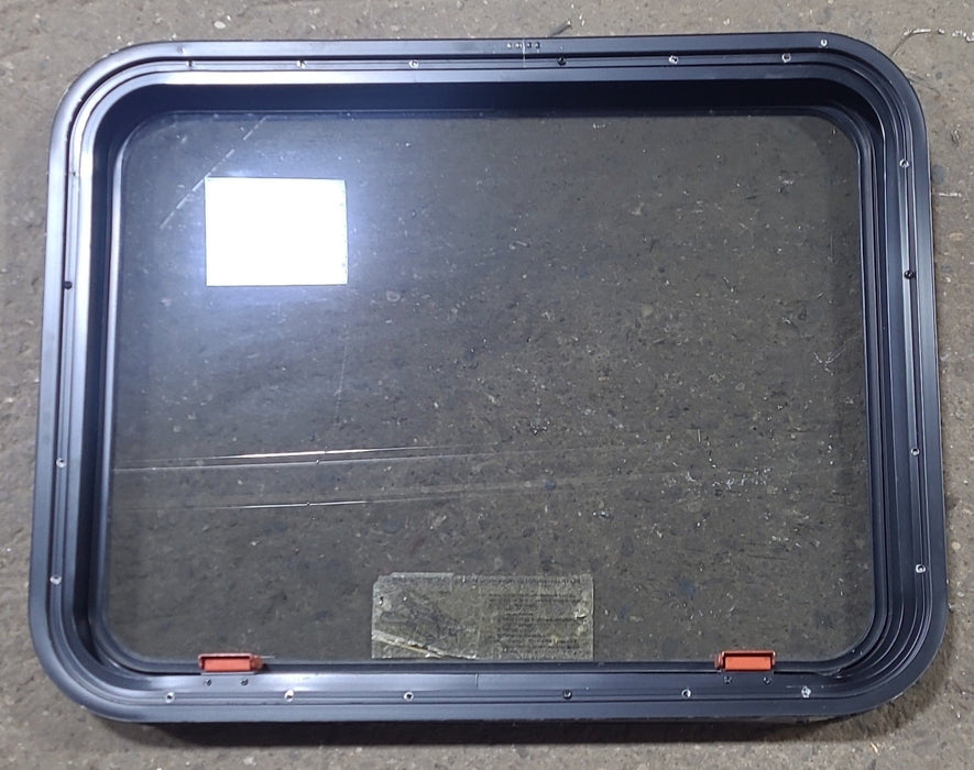 Used Black Radius Emergency Opening Window : 29 3/8" W x 22 1/2" H x 1 7/8" D
