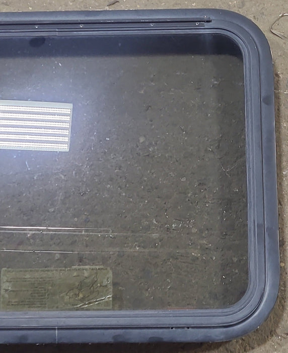 Used Black Radius Emergency Opening Window : 29 3/8" W x 22 1/2" H x 1 7/8" D