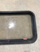 Used Black Radius Emergency Opening Window : 30 1/2" W x 19 1/4" H x 1 1/4" - Young Farts RV Parts