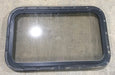 Used Black Radius Emergency Opening Window : 30 1/2" W x 19 1/4" H x 1 1/4" - Young Farts RV Parts