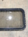 Used Black Radius Emergency Opening Window : 30 1/2" W x 19 1/4" H x 1 1/4" - Young Farts RV Parts