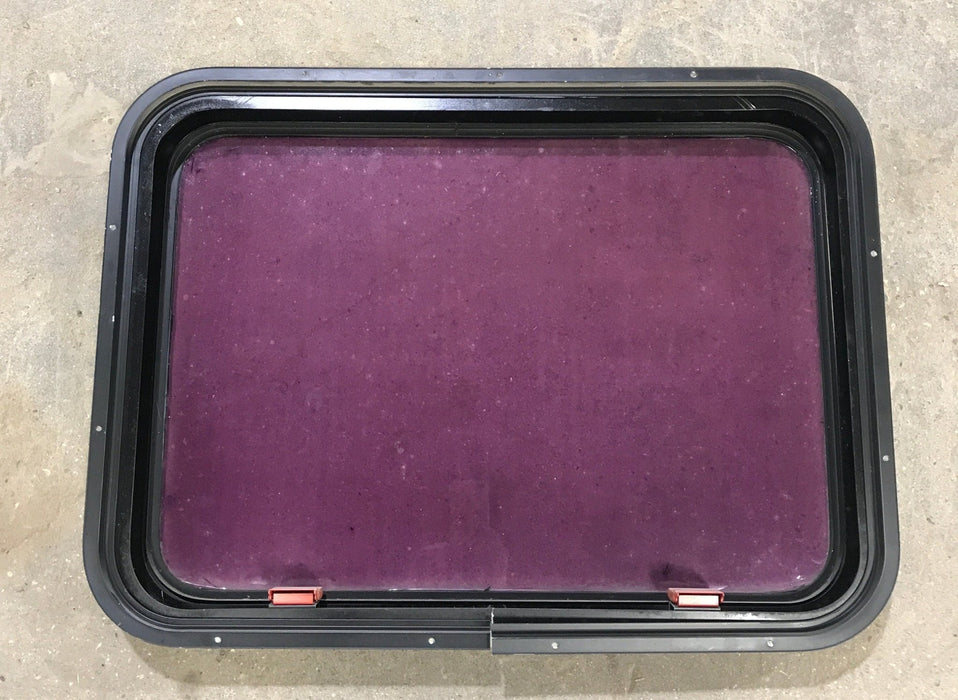 Used Black Radius Emergency Opening Window : 30 3/4" W x 22 1/2" H x 2" D - Young Farts RV Parts