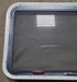 Used Black Radius Emergency Opening Window : 35 3/8" W x 21 3/8" H x 1 5/8" D - Young Farts RV Parts