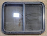 Used Black Radius Emergency Opening Window : 36 3/4" W x 27" H x 1 3/4" - Young Farts RV Parts