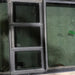 Used Black Radius Emergency Opening Window : 41 1/2" W X 21 3/4" H X 2" D - Young Farts RV Parts