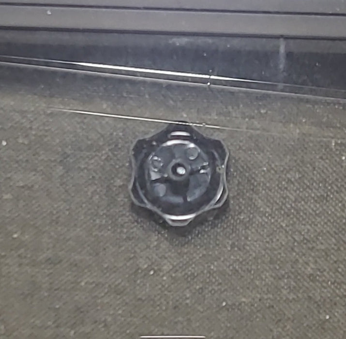 Used Black Radius Emergency Opening Window : 47 1/2" W x 21 1/4" H x 1 7/8" D - Young Farts RV Parts