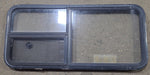 Used Black Radius Emergency Opening Window : 47 1/2" W x 21 1/4" H x 1 7/8" D - Young Farts RV Parts