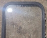 Used Black Radius Non Opening Window : 17 1/2" W x 31 1/2" H x 1 1/2" D - Young Farts RV Parts