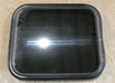 Used Black Radius Non Opening Window : 21 1/2" W x 17 1/2" H x 1 7/8" - Young Farts RV Parts