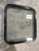 Used Black Radius Non - Opening Window : 23 1/4" W X 21 3/4" H X 2" D - Young Farts RV Parts