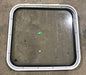 Used Black Radius Non - Opening Window : 23" W X 22" H X 2" D - Young Farts RV Parts