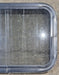 Used Black Radius Non Opening Window : 24 1/4" W x 16 3/4" H x 1 7/8" - Young Farts RV Parts