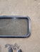 Used Black Radius Non Opening Window : 29 1/2" W x 17 1/2" H x 1 7/8" D - Young Farts RV Parts
