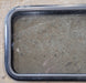 Used Black Radius Non Opening Window : 29 1/2" W x 17 1/2" H x 1 7/8" D - Young Farts RV Parts