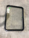 Used Black Radius Non Opening Window : 35 1/2" W x 26" H x 1 1/2" D - Young Farts RV Parts