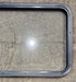 Used Black Radius Non Opening Window : 41 1/2" W x 21 1/2" H x 1 1/2" - Young Farts RV Parts