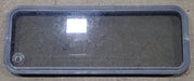 Used Black Radius Non Opening Window : 48 1/4" W x 17 3/4" H x 1 7/8" D - Young Farts RV Parts