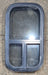 Used Black Radius Opening Window : 11 1/2" W x 21 1/4" H x 1 3/4" D - Young Farts RV Parts