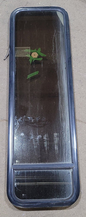 Used Black Radius Opening Window : 16 3/4" W X 59 1/2" H X 1 7/8" D - Young Farts RV Parts