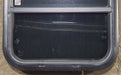 Used Black Radius Opening Window : 17 1/2" W x 21 1/2" H x 1 5/8" D - Young Farts RV Parts