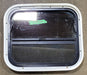 Used Black Radius Opening Window : 17 1/4" W X 14 3/4" H X 1 7/8" D - Young Farts RV Parts