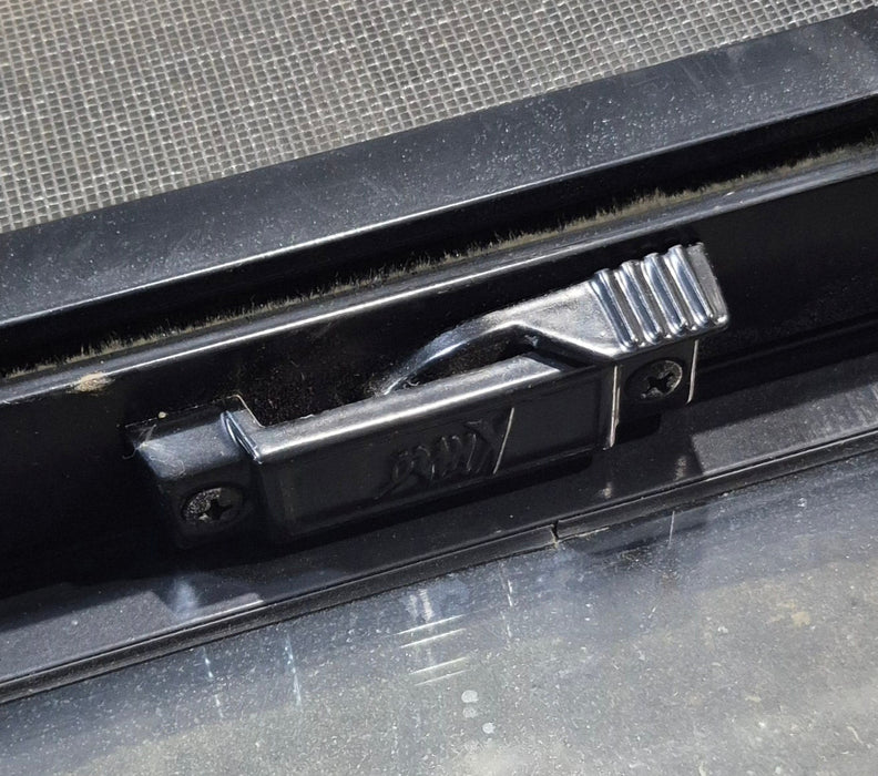 Used Black Radius Opening Window : 21 1/4" W x 47 1/4" H x 1 3/4" D - Young Farts RV Parts