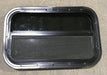 Used Black Radius Opening Window : 23 1/2" W x 14 1/2" H x 1 7/8" - Young Farts RV Parts