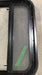 Used Black Radius Opening Window : 23 1/2" W X 14 1/2" H X 2" D - Young Farts RV Parts