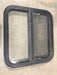 Used Black Radius Opening Window : 23 1/2" W X 21 1/4" H X 2" D - Young Farts RV Parts