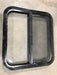 Used Black Radius Opening Window : 23 1/2" W X 21 1/4" H X 2" D - Young Farts RV Parts