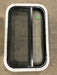 Used Black Radius Opening Window : 23 1/4" W X 14 1/2" H X 2" D - Young Farts RV Parts