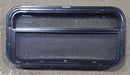 Used Black Radius Opening Window : 23 1/4" W x 14 1/4" H x 1 7/8" D - Young Farts RV Parts