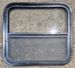 Used Black Radius Opening Window : 23 1/4" W x 21 1/4" H x 1 1/2" - Young Farts RV Parts