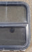Used Black Radius Opening Window : 23 1/4" W x 21 1/4" H x 1 1/4" D - Young Farts RV Parts