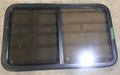 Used Black Radius Opening Window : 23 3/4" W x 39 3/4" H x 1 1/2" D - Young Farts RV Parts