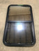 Used Black Radius Opening Window : 23 3/4" W x 39 3/4" H x 1 1/2" D - Young Farts RV Parts