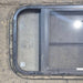 Used Black Radius Opening Window : 23 3/4" X 15" X 1 1/2 - Young Farts RV Parts