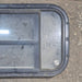 Used Black Radius Opening Window : 23 3/4" X 15" X 1 1/2 - Young Farts RV Parts