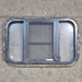Used Black Radius Opening Window : 23 3/4" X 15" X 1 1/2 - Young Farts RV Parts