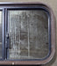 Used Black Radius Opening Window : 24 1/4" W x 14 3/4" H x 2" D - Young Farts RV Parts