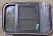 Used Black Radius Opening Window : 24 1/4" W x 16" H x 1 1/4" D - Young Farts RV Parts